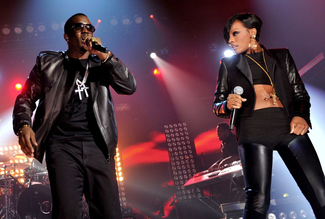 Sean 'Diddy' Combs and Dawn Richard from Diddy-Dirty Money performing in 2010.